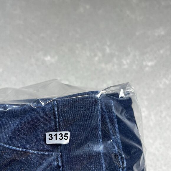 Betabrand Pants Womens Size Medium Blue Stretch Denim Pull On Straight Leg - Picture 11 of 11